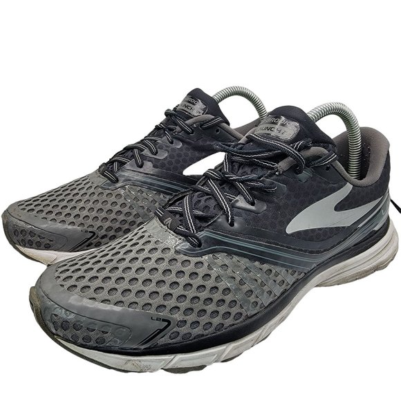 Brooks Launch 2 Mens 8 Running Training Shoes 1101881 D002 Gray Black - Picture 4 of 12
